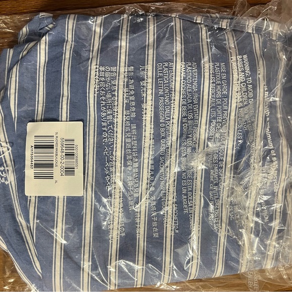 Fit & Flare Sleeveless Striped Tie-Shoulder Smocked Maxi Dress, XL, NWT - Picture 5 of 7